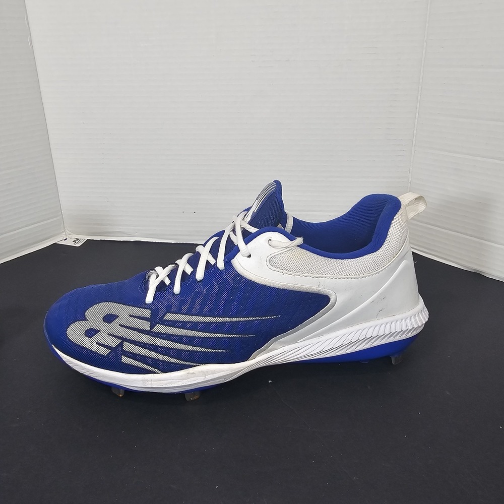 New Balance Baseball Cleat Sz 14 Low Top 4040 V6 Royal/White PL4040B6 Men's